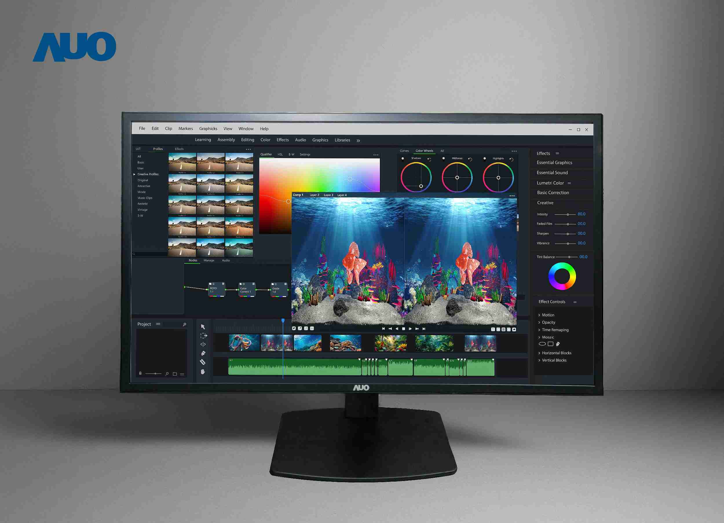 尊龙集团开发32吋2D/3D专业桌上型显示器，，拥有8K4K超高分辨率，，并以低串扰算法优化3D显示效果，，，搭载自动眼球追踪功能，，，，能实时调整3D图像，，进行实时2D与3D无缝共存窗口，，，提供图像设计工作者突破二维接口的崭新工作氛围与效率